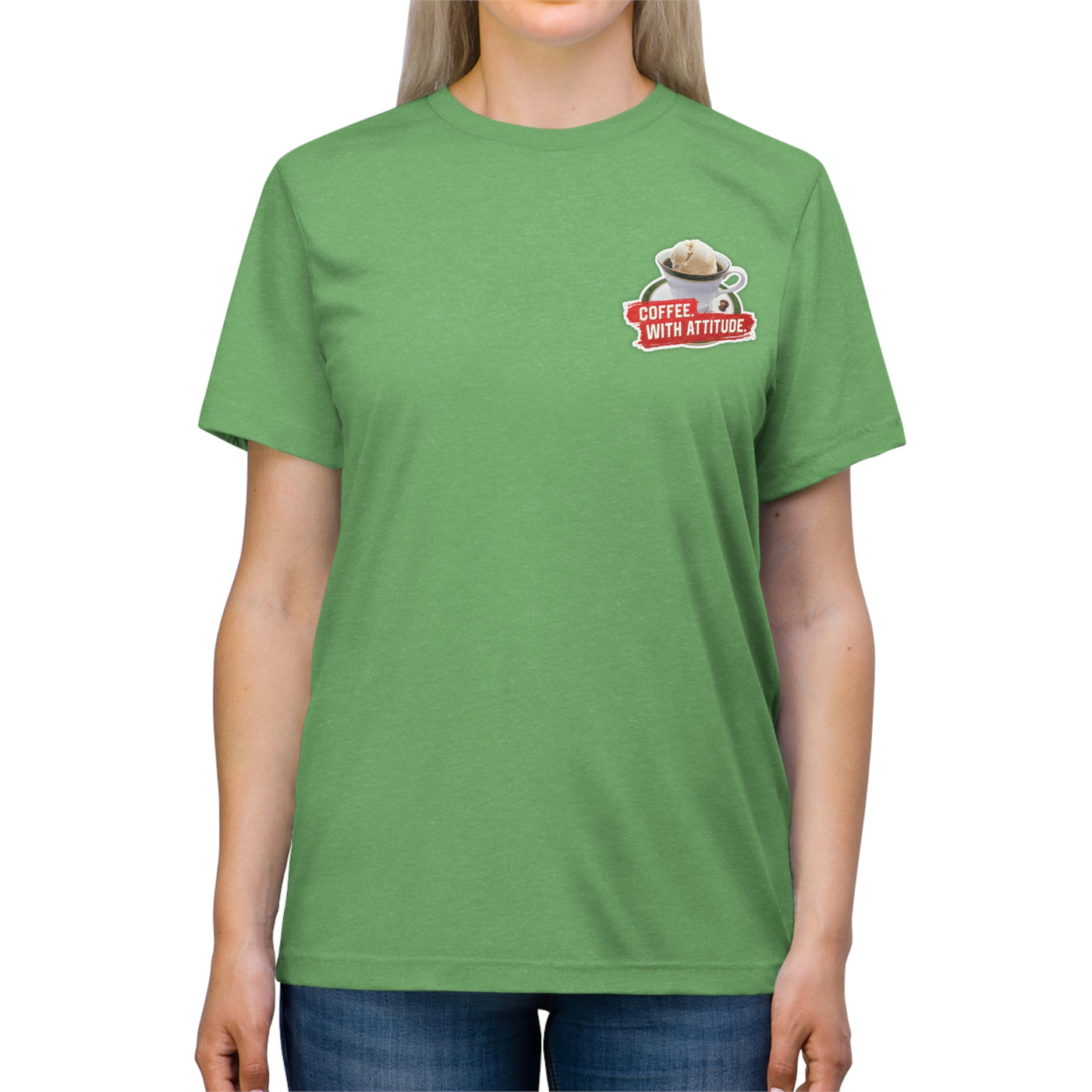 Coffee With Attitude Unisex Triblend Tee