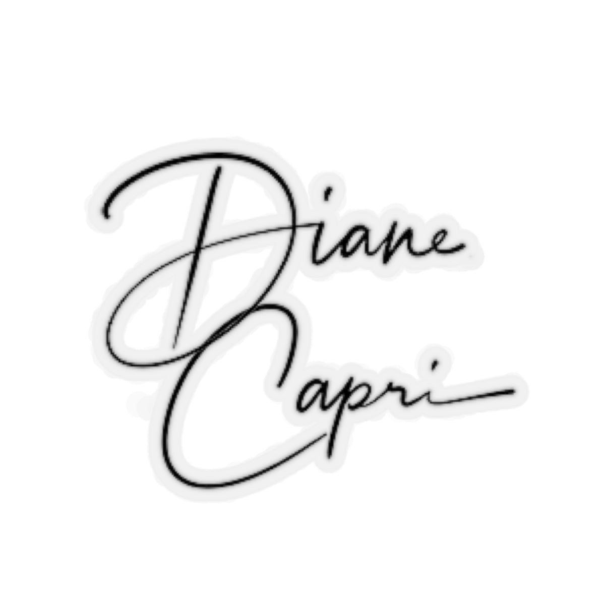 Diane Capri Cut Stickers