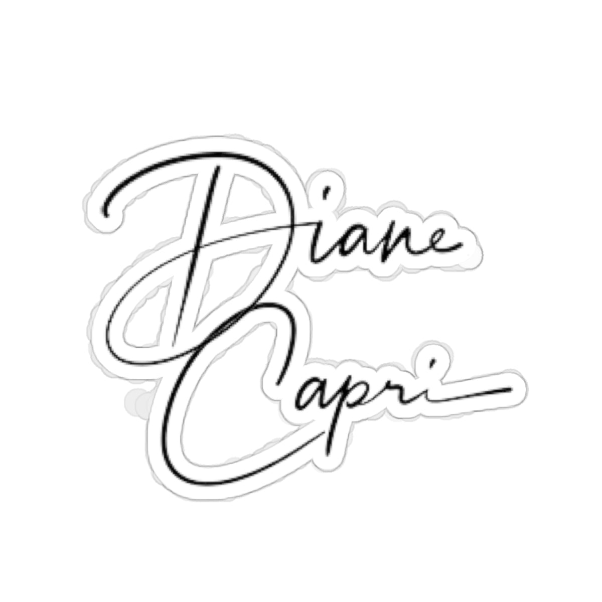 Diane Capri Cut Stickers