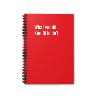 Kim Otto Spiral Notebook - Ruled Line